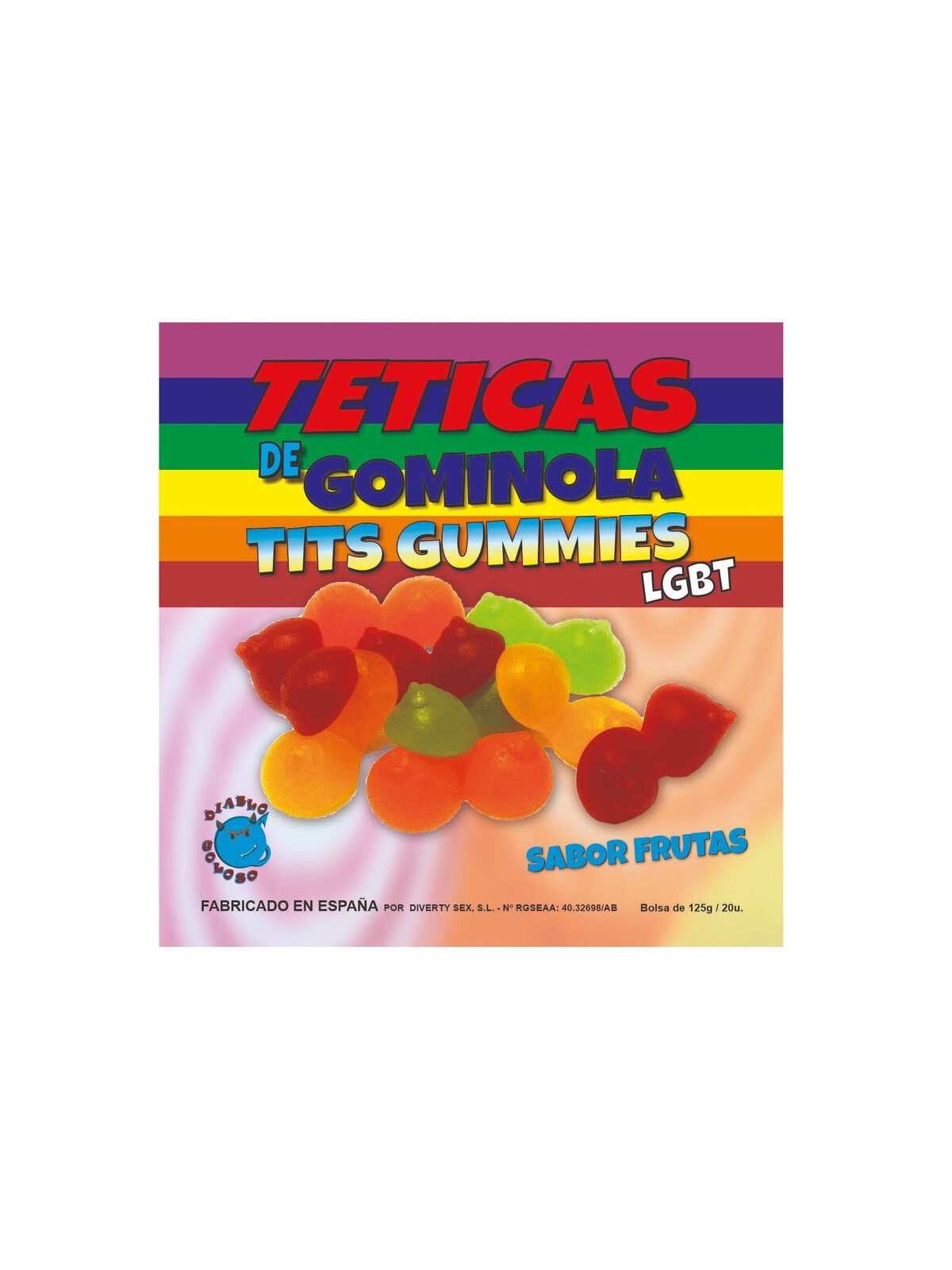 DIABLO GOLOSO - GLITTER ASSORTITI GUMMY TEETICS