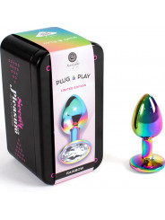 SECRETPLAY - TAPPO IN METALLO RAINBOW TAGLIA PICCOLA 7 CM