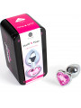 SECRETPLAY - TAPPO IN METALLO FUCSIA CUORE TAGLIA PICCOLA 7 CM