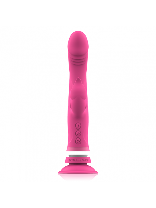 INTENSE - VIBRATORE JULIO RABBIT IN SILICONE ROSA