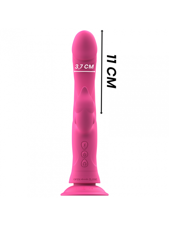 INTENSE - VIBRATORE JULIO RABBIT IN SILICONE ROSA