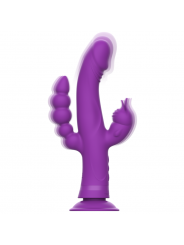 INTENSE - VIBRATORE IN SILICONE CASANOVA RABBIT TRIPLO MOTORE VIOLA