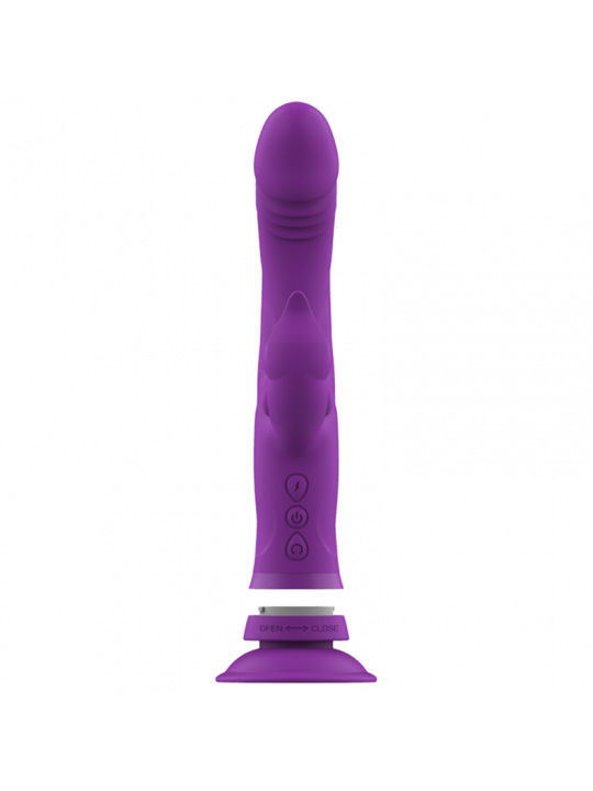 INTENSE - VIBRATORE IN SILICONE CASANOVA RABBIT TRIPLO MOTORE VIOLA