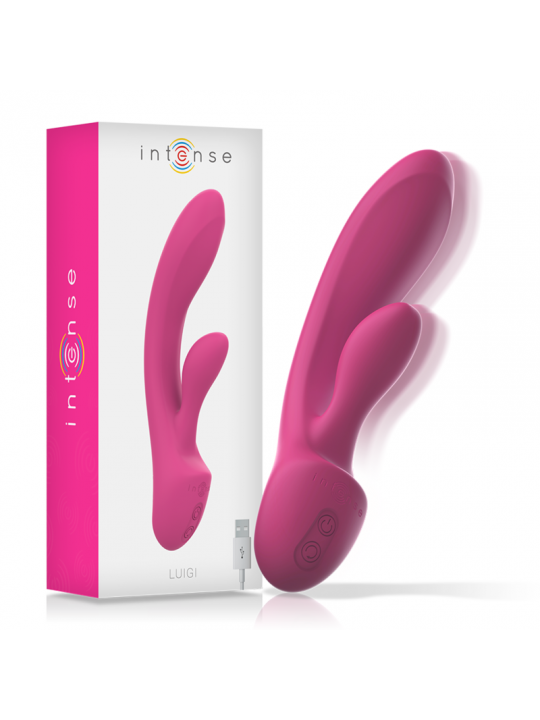 INTENSE - VIBRATORE LUIGI RABBIT SILICONE LIQUIDO ROSA