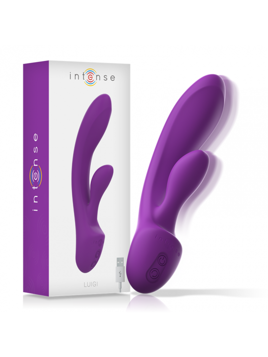 INTENSE - VIBRATORE LUIGI RABBIT SILICONE LIQUIDO VIOLA