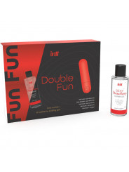 INTT RELEASES - KIT DOPPIO DIVERTIMENTO CON BULLET VIBRANTE E GEL DA MASSAGGIO ALLA FRAGOLA