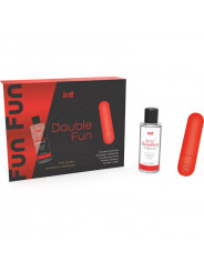 INTT RELEASES - KIT DOPPIO DIVERTIMENTO CON BULLET VIBRANTE E GEL DA MASSAGGIO ALLA FRAGOLA