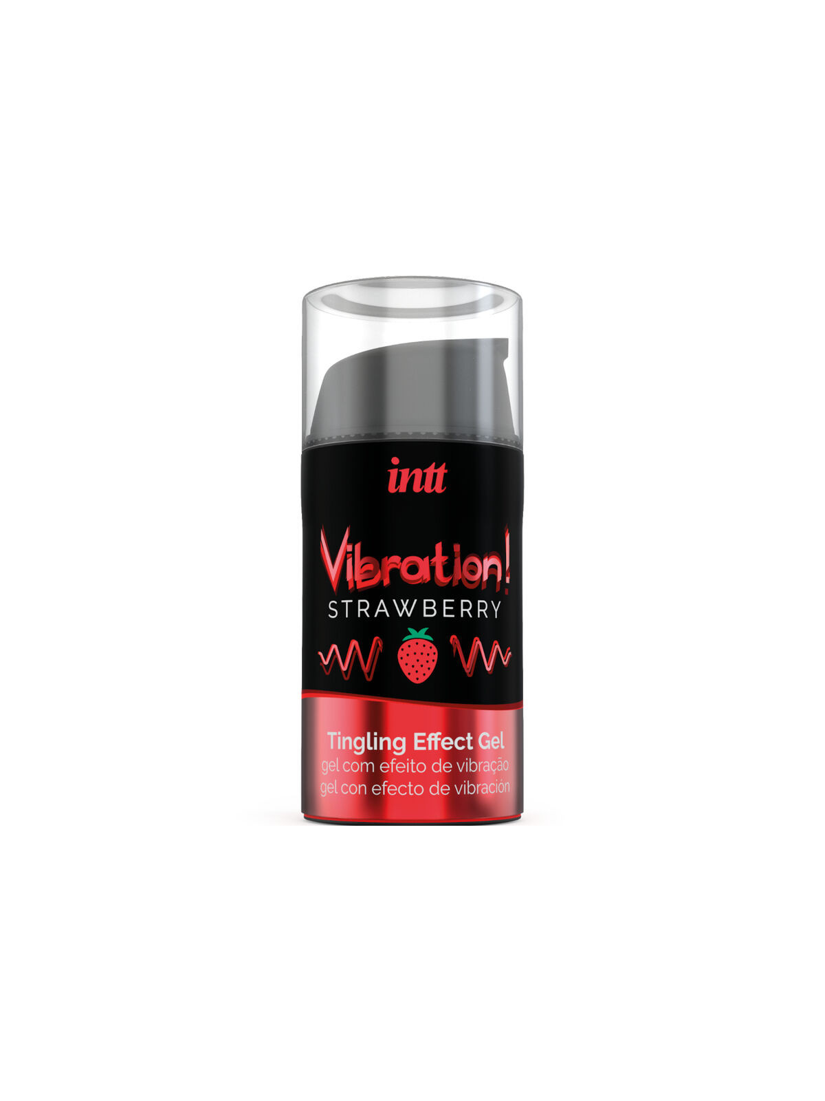 INTT - POTENTE GEL VIBRANTE LIQUIDO STIMOLANTE INTIMO FRAGOLA 15 ML