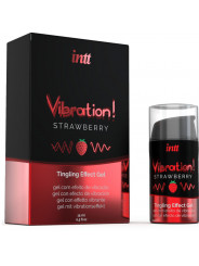 INTT - POTENTE GEL VIBRANTE LIQUIDO STIMOLANTE INTIMO FRAGOLA 15 ML