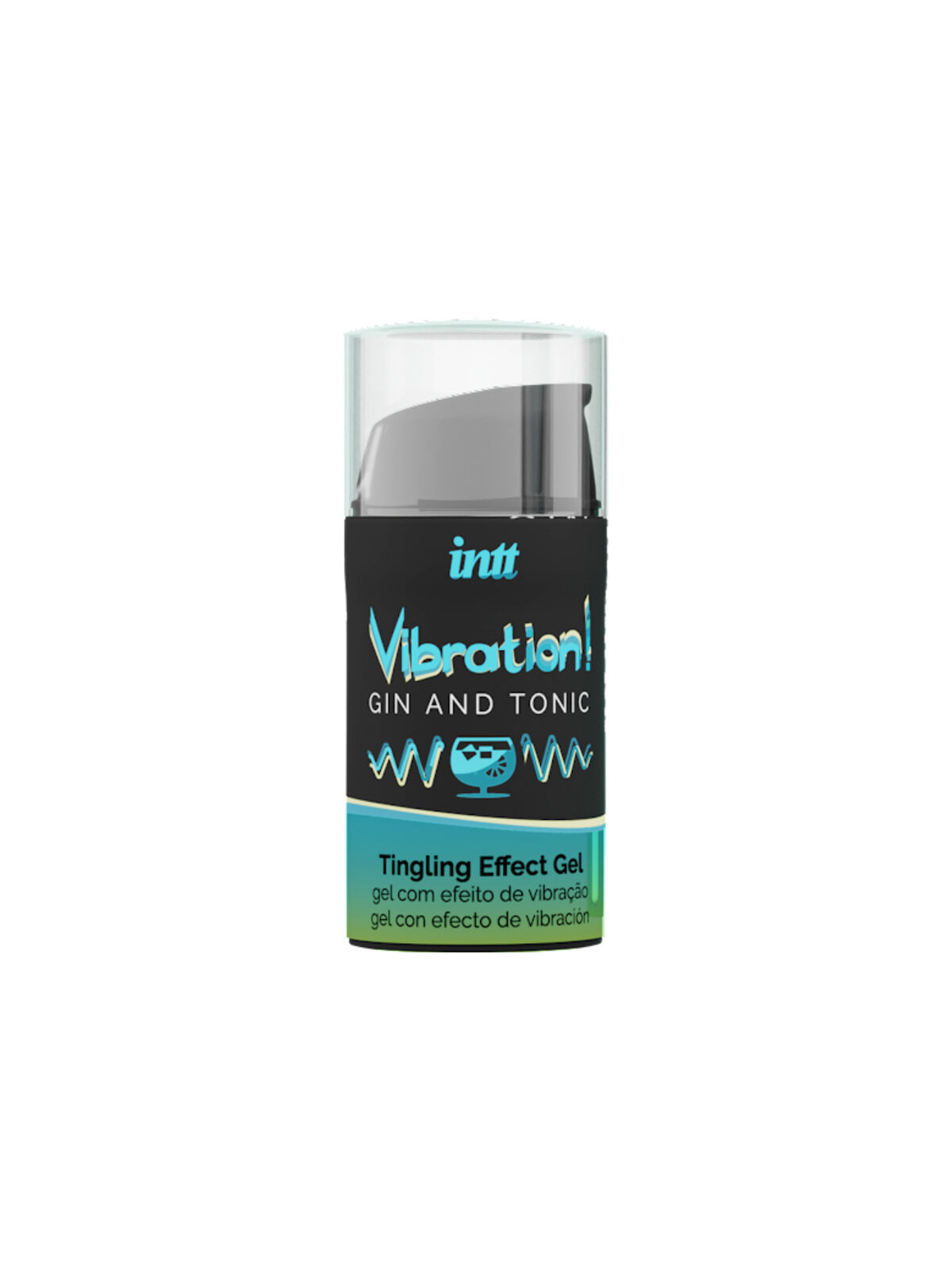 INTT - POTENTE GEL LIQUIDO VIBRATORE STIMOLANTE INTIMO GIN & TONICO 15ML