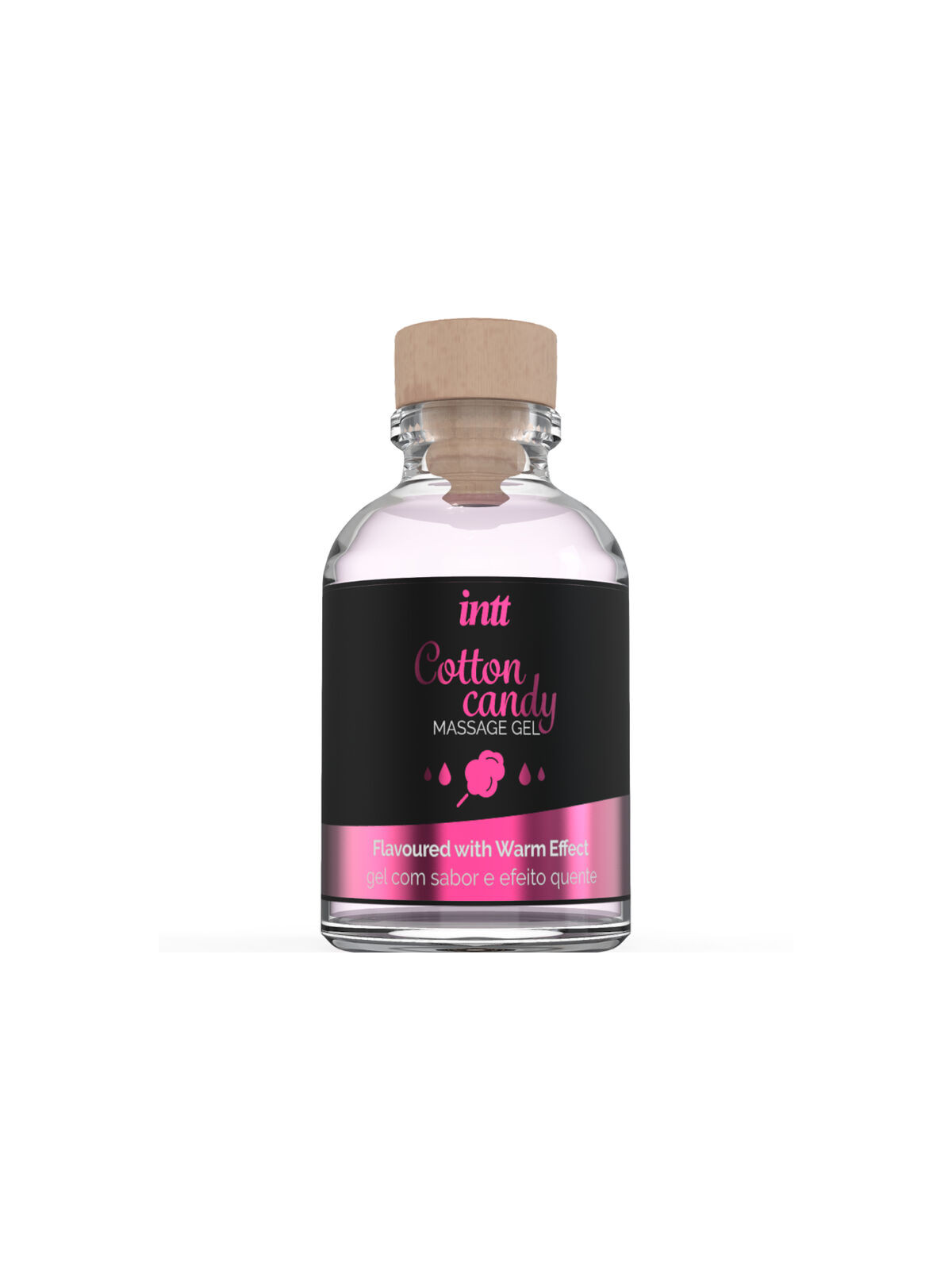 INTT MASSAGE & ORAL SEX - GEL DA MASSAGGIO AL GUSTO DI CANDY COTONE CON EFFETTO RISCALDANTE