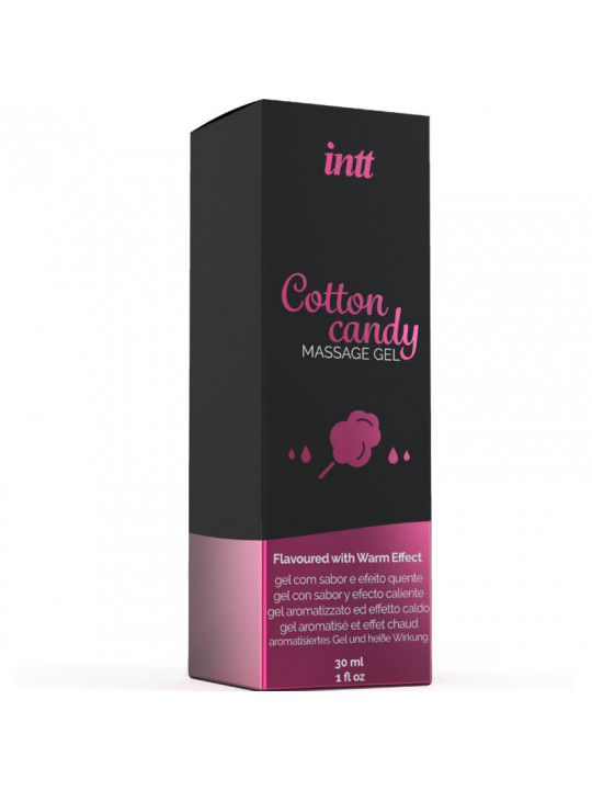 INTT MASSAGE & ORAL SEX - GEL DA MASSAGGIO AL GUSTO DI CANDY COTONE CON EFFETTO RISCALDANTE