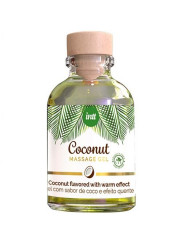 INTT - GEL DA MASSAGGIO VEGANO AL GUSTO DI COCCO ED EFFETTO RISCALDANTE