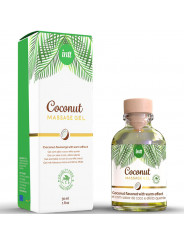 INTT - GEL DA MASSAGGIO VEGANO AL GUSTO DI COCCO ED EFFETTO RISCALDANTE