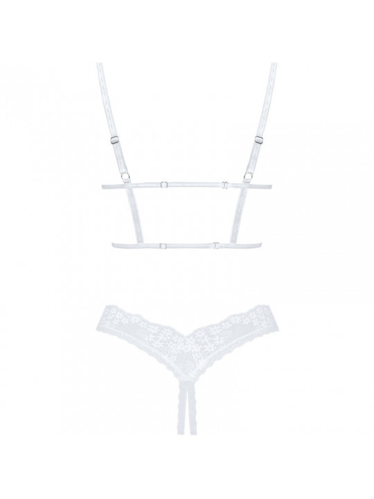 OBSESSIVE - SET CELESTE 2 PEZZI CUPLESS XL/XXL