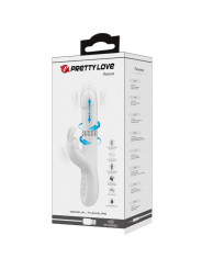 PRETTY LOVE - VIBRATORE REESE CON ROTAZIONE ARGENTO