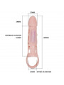 PRETTY LOVE - COPERTURA ESTENSORE DEL PENE HARRISON CON VIBRAZIONE E CINTURINO 13.5 CM