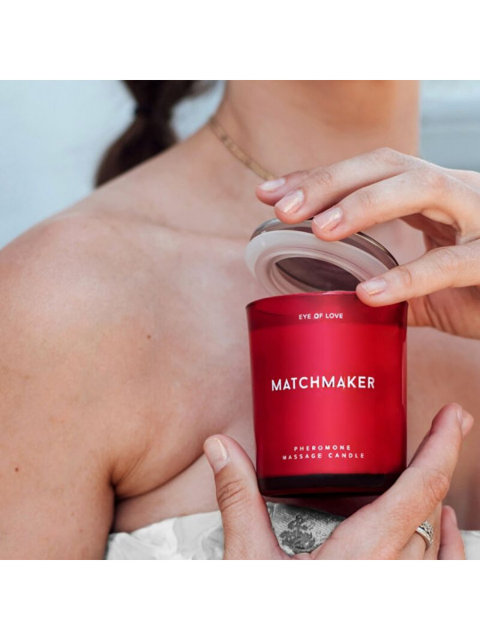 EYE OF LOVE - MATCHMAKER CANDELA DA MASSAGGIO CON DIAMANTE ROSSO ATTRACT HIM 150 ML