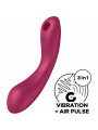 SATISFYER - CURVE TRINITY 1 AIR PULSE VIBRAZIONE ROSSO