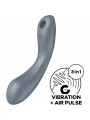 SATISFYER - CURVE TRINITY 1 AIR PULSE VIBRAZIONE GRIGIO