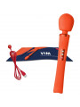 FUN FACTORY - BACCHETTA RUMBLE PESATA VIBRANTE RICARICABILE VIM IN SILICONE ARANCIO SUNRISE