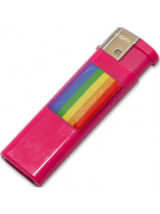 PRIDE - FUCSIA CHIARO CON BANDIERA LGBT