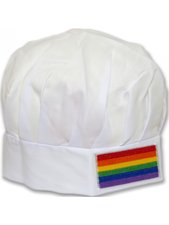 PRIDE - CAPPELLO DA CUOCO CON BANDIERA LGBT