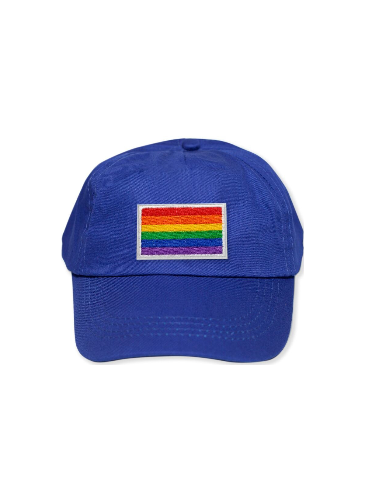 PRIDE - CAPPELLO BLU CON BANDIERA LGBT