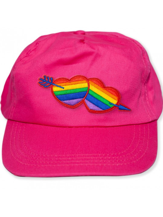 PRIDE - CAPPELLO FUCSIA CON CUORE LGBT