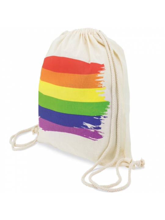 PRIDE - ZAINO CON BANDIERA LGBT IN COTONE