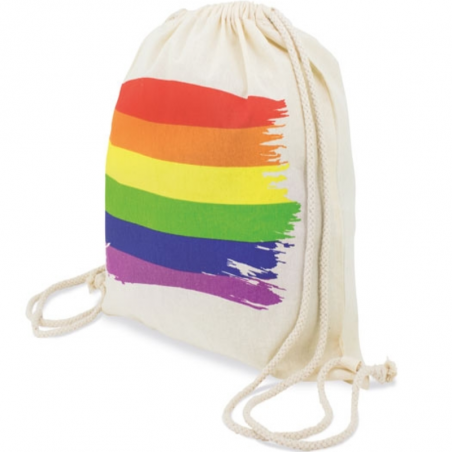 PRIDE - ZAINO CON BANDIERA LGBT IN COTONE