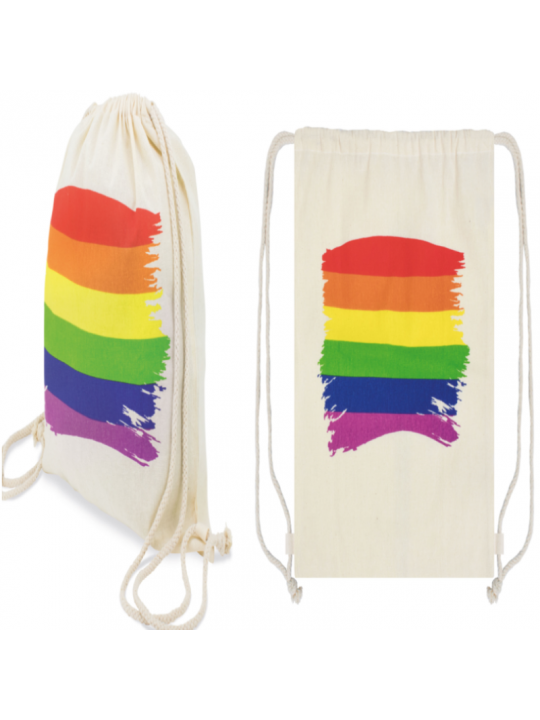 PRIDE - ZAINO CON BANDIERA LGBT IN COTONE