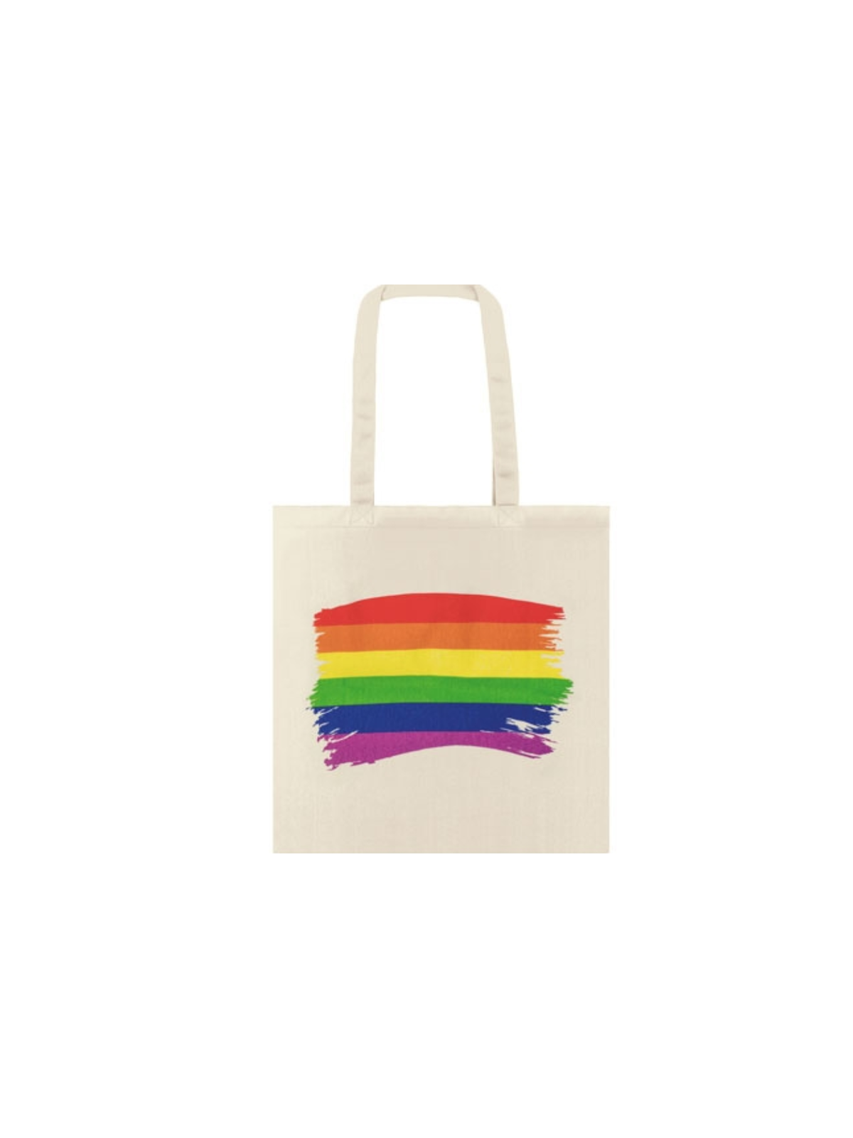 PRIDE - BORSA CON BANDIERA LGBT IN COTONE