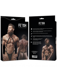 FETISH SUBMISSIVE ATTITUDE - IMBRACATURA JOCK STRAP DA UOMO IN ECOPELLE