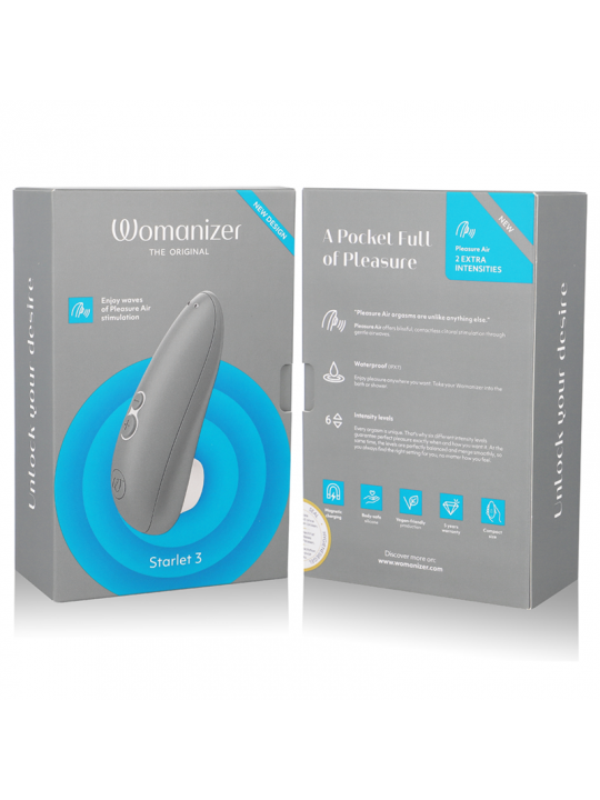 WOMANIZER - STIMOLATORE CLITORALE STARLET 3 GRIGIO