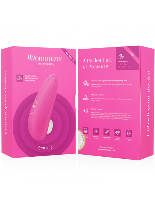 WOMANIZER - STIMOLATORE CLITORALE STARLET 3 ROSA