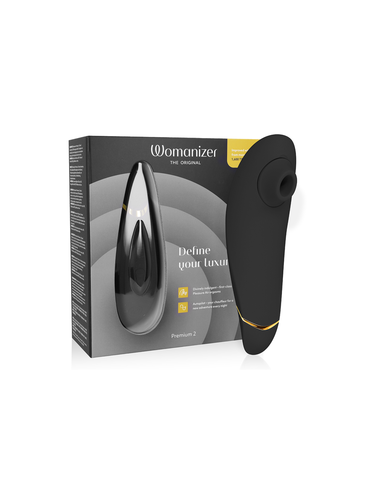 WOMANIZER - PREMIUM 2 STIMOLATORE CLITORALE NERO