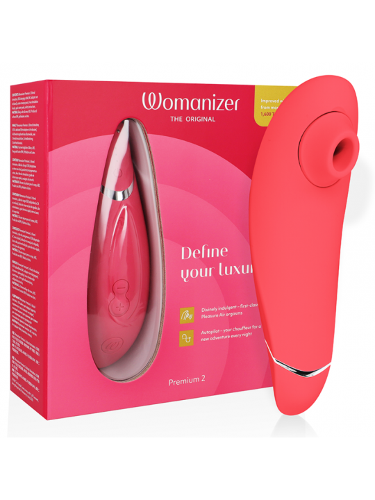 WOMANIZER - PREMIUM 2 STIMOLATORE CLITORALE LAMPONE