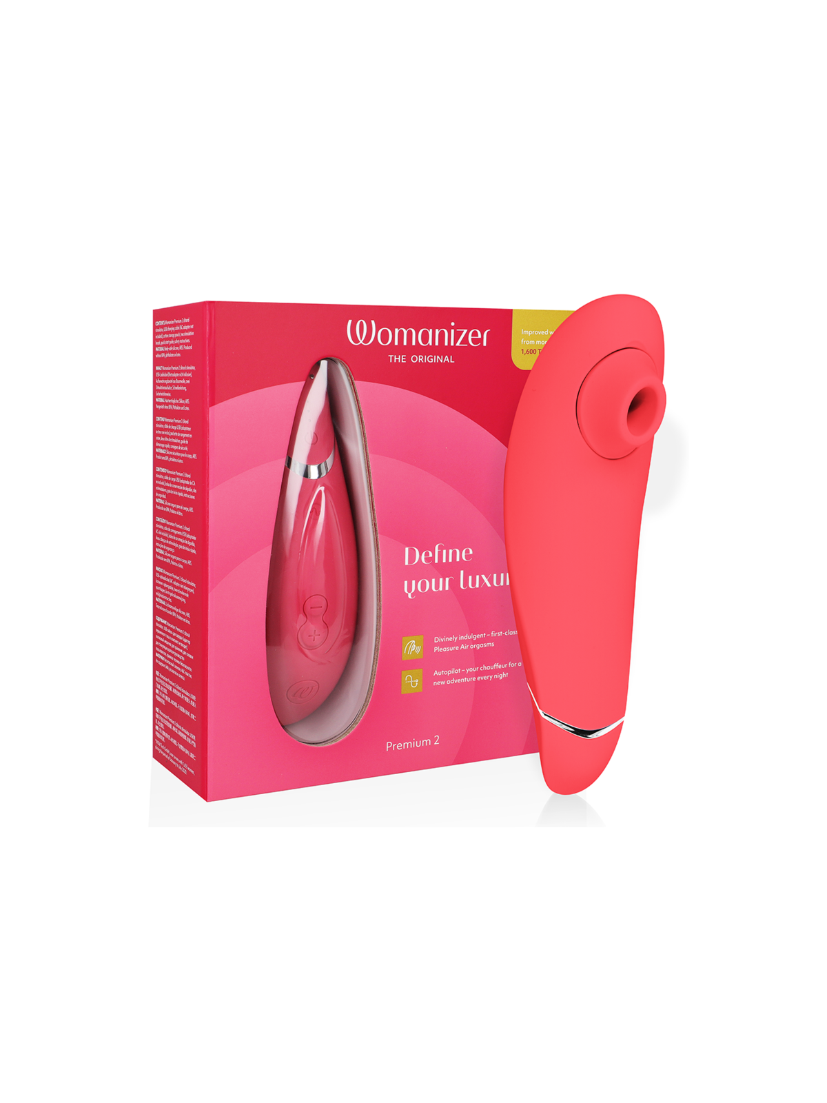 WOMANIZER - PREMIUM 2 STIMOLATORE CLITORALE LAMPONE