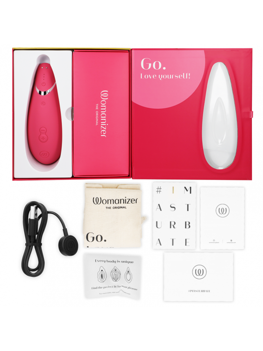 WOMANIZER - PREMIUM 2 STIMOLATORE CLITORALE LAMPONE