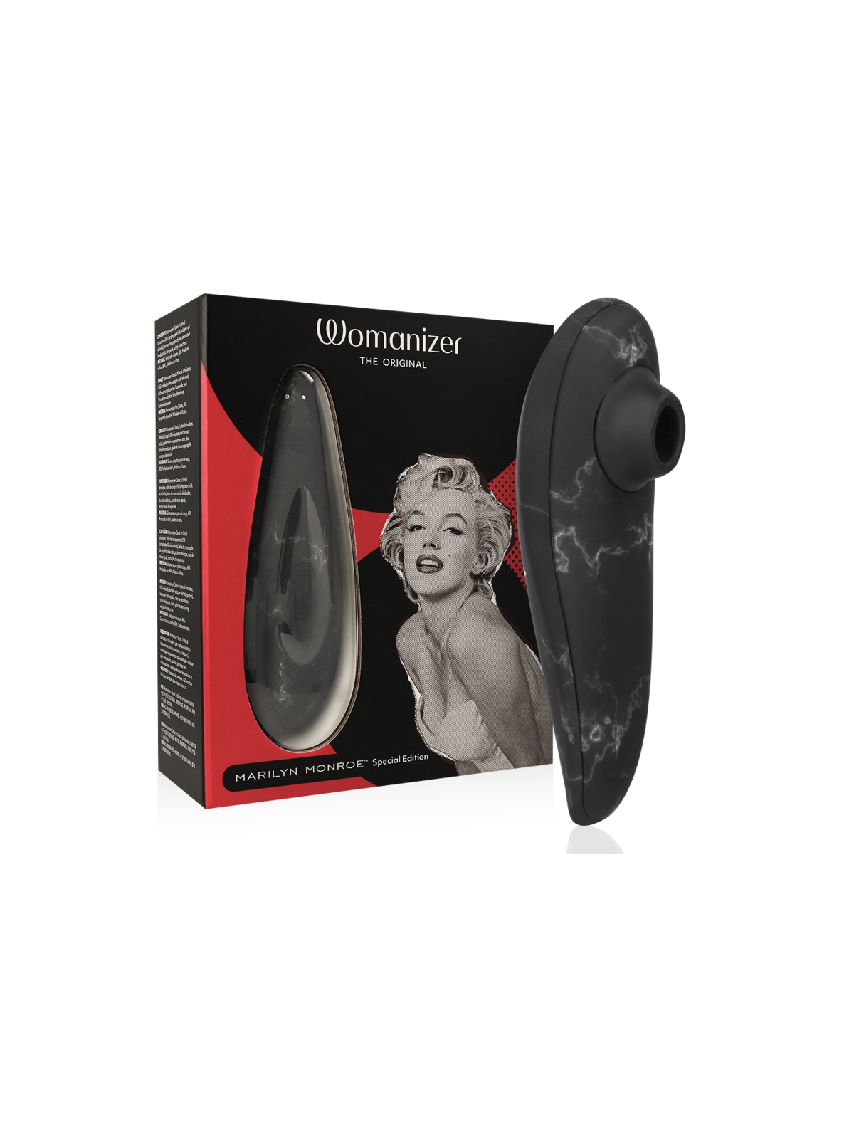 WOMANIZER - MARILYN MONROE CLASSIC 2 STIMOLATORE DEL CLITORIDE MARMO NERO