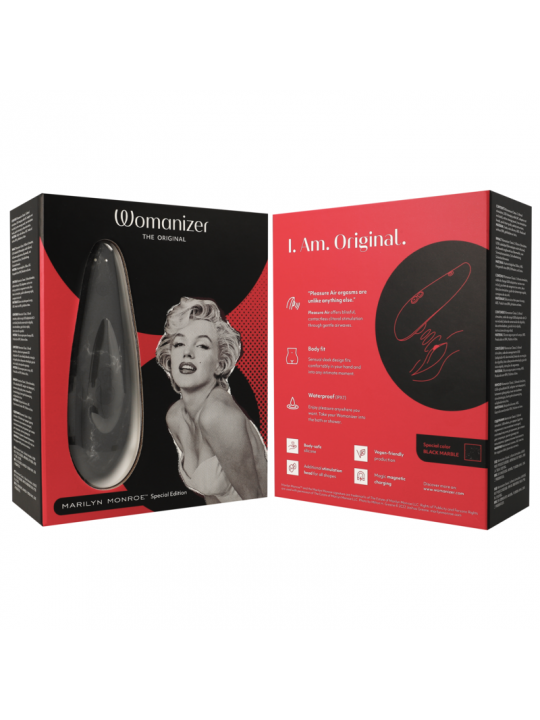 WOMANIZER - MARILYN MONROE CLASSIC 2 STIMOLATORE DEL CLITORIDE MARMO NERO