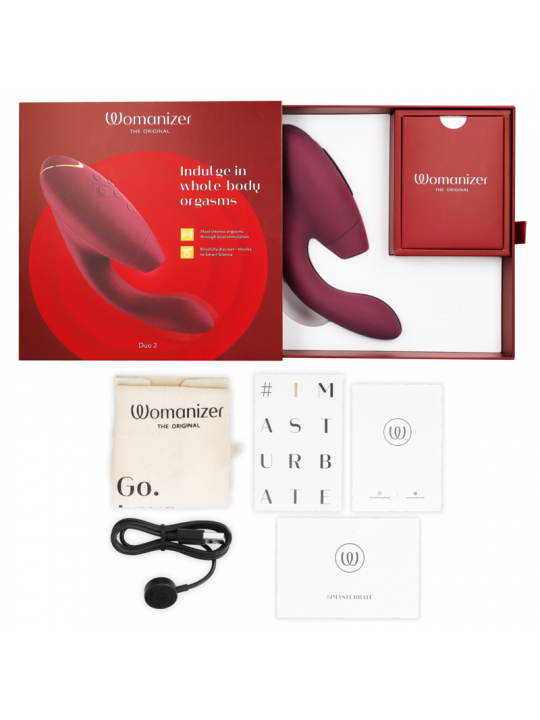 WOMANIZER - STIMOLATORE DUO 2 BORDEAUX