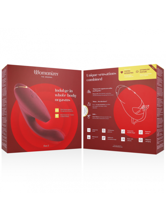 WOMANIZER - STIMOLATORE DUO 2 BORDEAUX