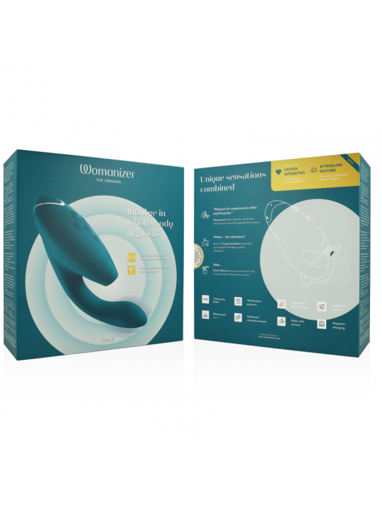 WOMANIZER - STIMOLATORE DUO 2 BLU PETROL