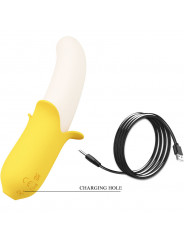 PRETTY LOVE - BANANA GEEK SUPER POWER 7 VIBRAZIONI SU E GIÙ SILICONE NERO