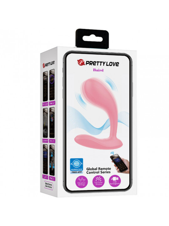 PRETTY LOVE - BAIRD G-SPOT 12 VIBRAZIONI RICARICABILE APP ROSA