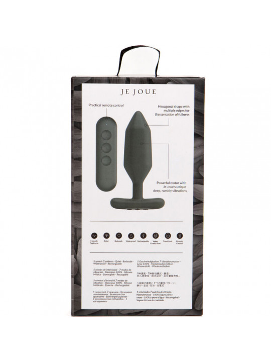 JE JOUE - VIBRATORE PLUG ANALE ONYX NERO