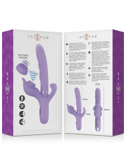 INTENSE - VIBRATORE MULTIFUNZIONE RICARICABILE BILLIE ASPIRANTE E PULSANTE VIOLA