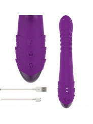 INTENSE - VIBRATORE MULTIFUNZIONE RICARICABILE IGGY UP & DOWN CON STIMOLATORE CLITORALE VIOLA